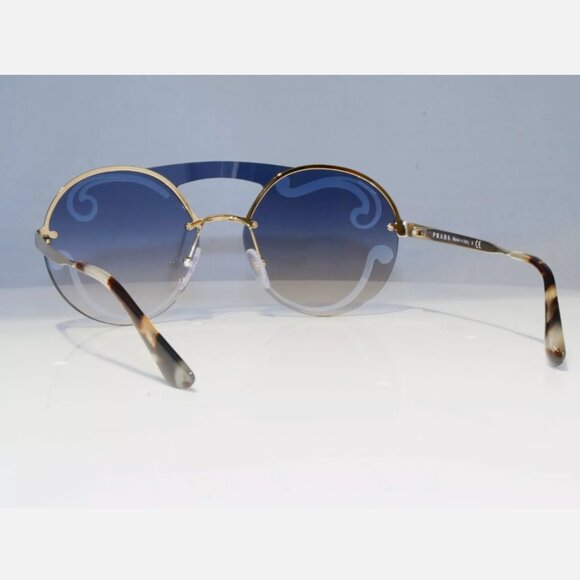 Prada Womens Round Swirl Gold Sunglasses main image 6